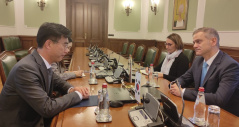 18 October 2022 The Chairman of the Foreign Affairs Committee in meeting with the Ambassador of the Republic of Korea